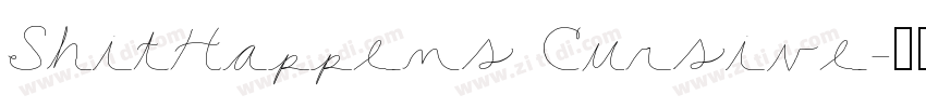 ShitHappens Cursive字体转换